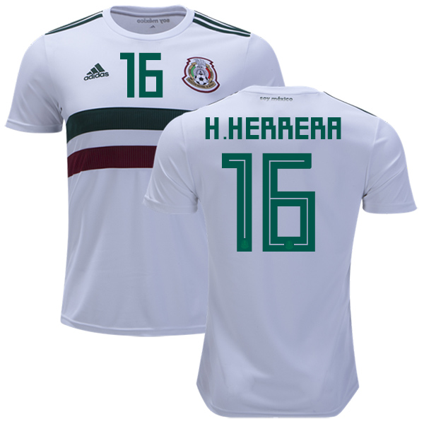 Mexico #16 H.Herrera Away Soccer Country Jersey Mexico #16 H.Herrera Away Soccer Country Jersey