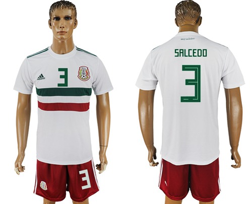 Mexico #3 Salcedo Away Soccer Country Jersey Mexico #3 Salcedo Away Soccer Country Jersey
