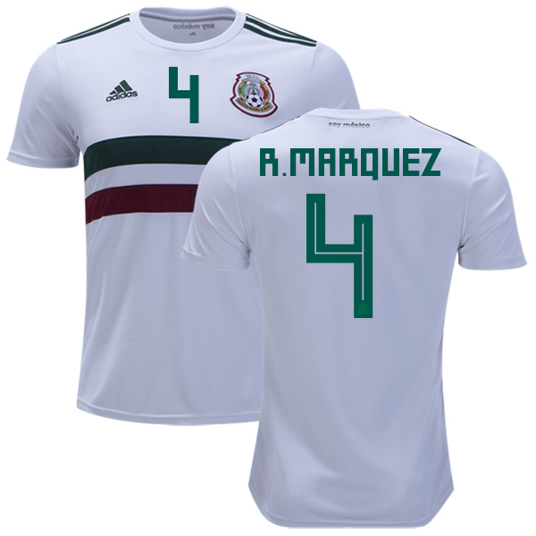 Mexico #4 R.Marquez Away Soccer Country Jersey Mexico #4 R.Marquez Away Soccer Country Jersey