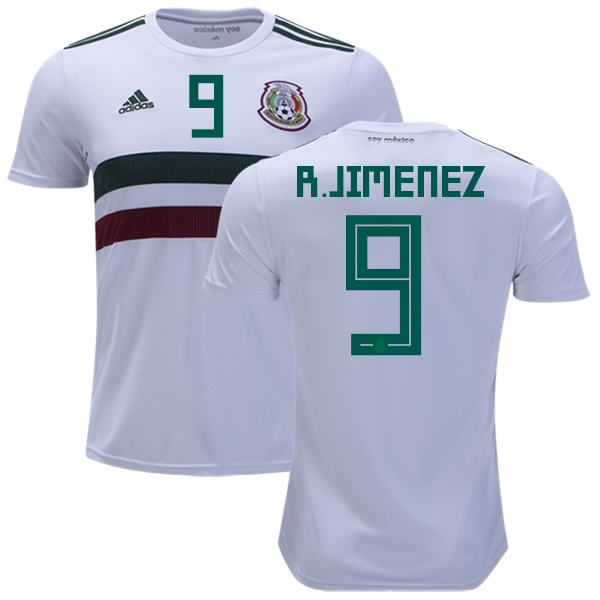 Mexico #9 R.Jimenez Away Kid Soccer Country Jersey Mexico #9 R.Jimenez Away Kid Soccer Country Jersey