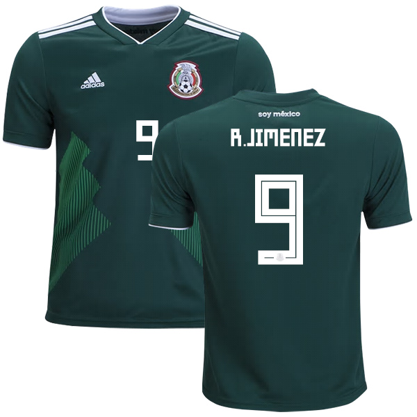 Mexico #9 R.Jimenez Home Kid Soccer Country Jersey Mexico #9 R.Jimenez Home Kid Soccer Country Jersey