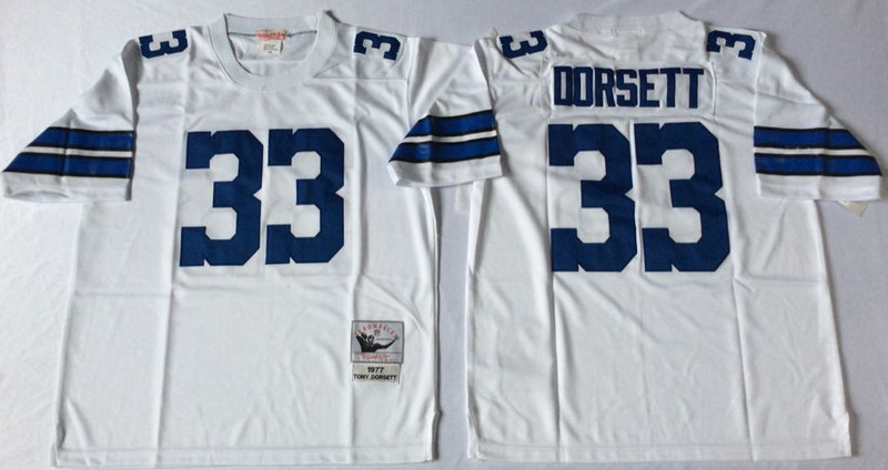 Mitchell&Ness cowboys #33 Tony Dorsett white Throwback Stitched NFL Jersey Mitchell&Ness cowboys #33 Tony Dorsett white Throwback Stitched NFL Jersey