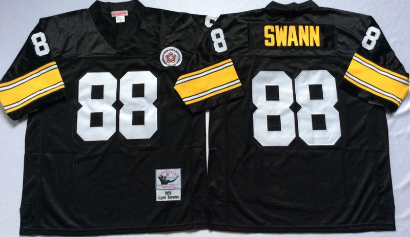 Mitchell And Ness Steelers #88 Lynn Swann Black Throwback Stitched NFL Jersey Mitchell And Ness Steelers #88 Lynn Swann Black Throwback Stitched NFL Jersey