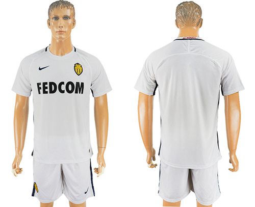 Monaco Blank Away Soccer Club Jersey Monaco Blank Away Soccer Club Jersey