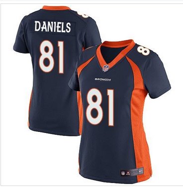 NEW Denver Broncos #81 Owen Daniels Blue Alternate Women's Stitched NFL New jersey NEW Denver Broncos #81 Owen Daniels Blue Alternate Women's Stitched NFL New jersey
