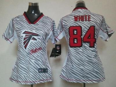 NEW Women Atlanta Falcons #84 Roddy White jerseys(fem fan zebra) NEW Women Atlanta Falcons #84 Roddy White jerseys(fem fan zebra)