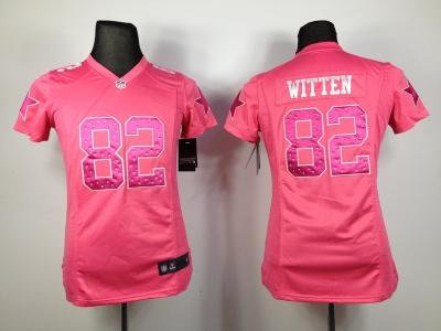 NEW Women Dallas Cowboys #82 Jason Witten pink jerseys NEW Women Dallas Cowboys #82 Jason Witten pink jerseys