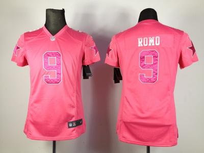 NEW Women Dallas Cowboys #9 Tony Romo pink jerseys NEW Women Dallas Cowboys #9 Tony Romo pink jerseys