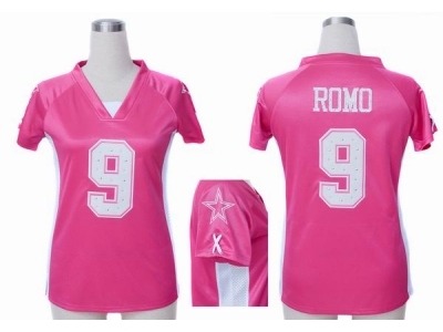 NEW Women Dallas Cowboys 9 Tony Romo Pink jerseys(draft him ii top) NEW Women Dallas Cowboys 9 Tony Romo Pink jerseys(draft him ii top)