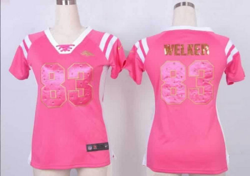 NEW Women Jerseys Denver Broncos 83 Wes Welker Pink(fashion Rhinestone sequins) NEW Women Jerseys Denver Broncos 83 Wes Welker Pink(fashion Rhinestone sequins)