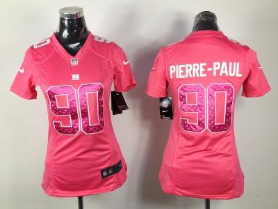 NEW Women New York Giants #90 Jason Pierre-Paul Pink Jerseys NEW Women New York Giants #90 Jason Pierre-Paul Pink Jerseys