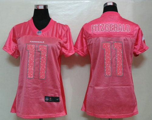 NEW Womens Arizona Cardicals 11 Fitzgerald Pink Jerseys NEW Womens Arizona Cardicals 11 Fitzgerald Pink Jerseys
