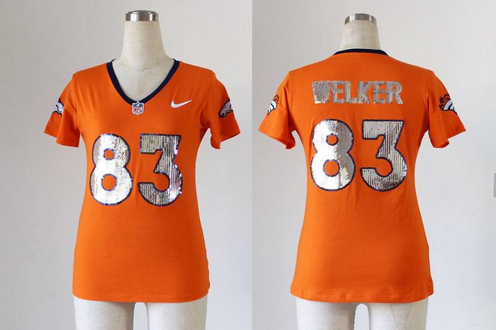 NEW women jerseys Denver Broncos 83 Wes Welker Orange(Handwork Sequin lettering Fashion) NEW women jerseys Denver Broncos 83 Wes Welker Orange(Handwork Sequin lettering Fashion)
