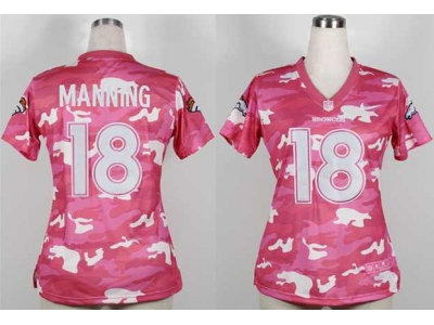 NEW women nfl jerseys denver broncos 18 manning pink(fashion camo) NEW women nfl jerseys denver broncos 18 manning pink(fashion camo)