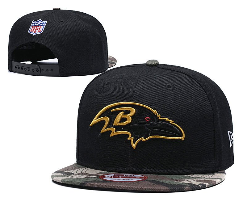 NFL Baltimore Ravens Flock Black Adjustable Hat NFL Baltimore Ravens Flock Black Adjustable Hat