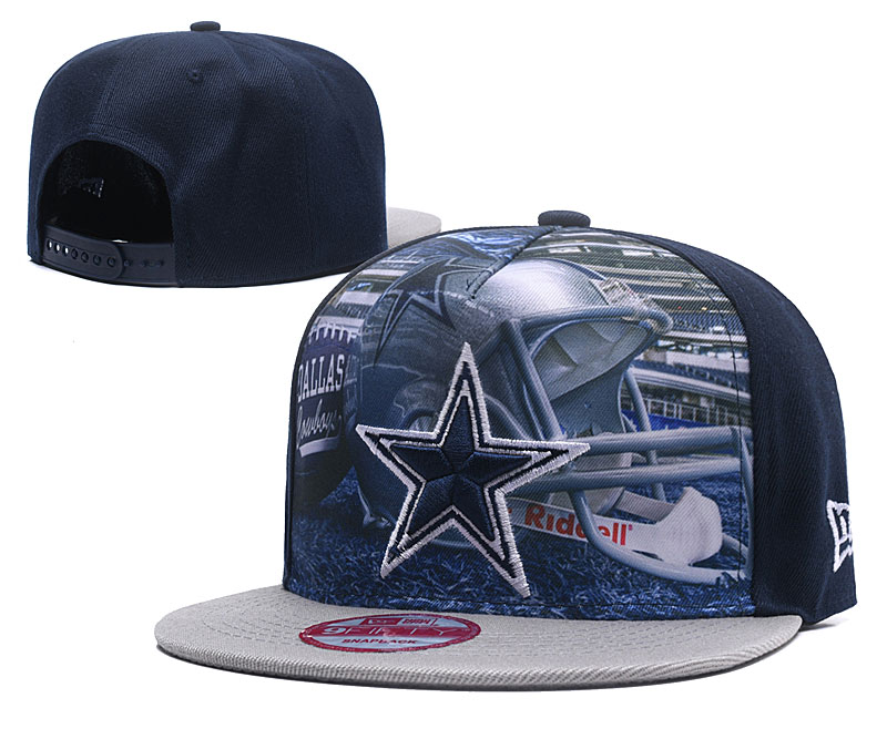 NFL Dallas Cowboys Team Logo Black Adjustable Hat 