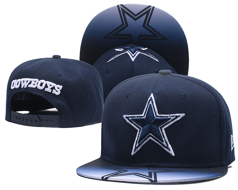 NFL Dallas Cowboys Team Logo Black Adjustable Hat 1