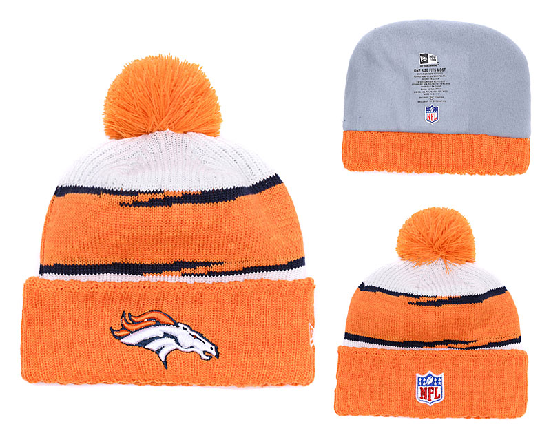 NFL Denver Broncos Team Logo Orange Knit Hat NFL Denver Broncos Team Logo Orange Knit Hat