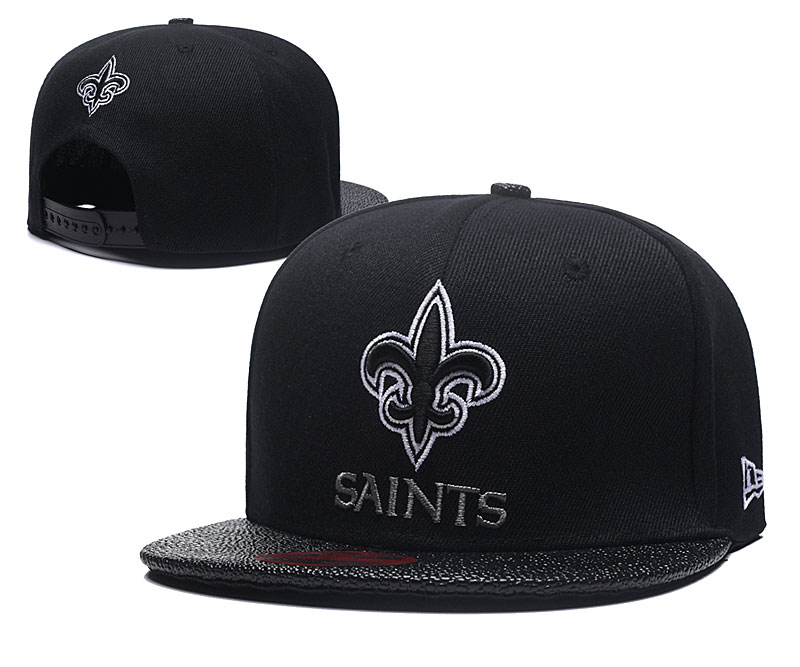 NFL New Orleans Saints Simple Logo Black Adjustable 0 NFL New Orleans Saints Simple Logo Black Adjustable 0