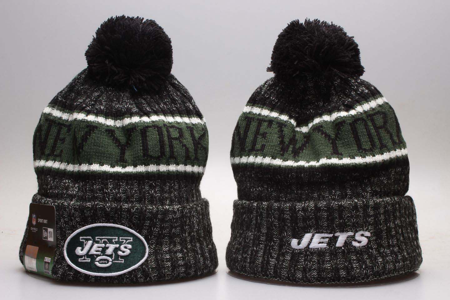 NFL New York Jets Team Logo 2017 Sideline Knit Hat 1 NFL New York Jets Team Logo 2017 Sideline Knit Hat 1