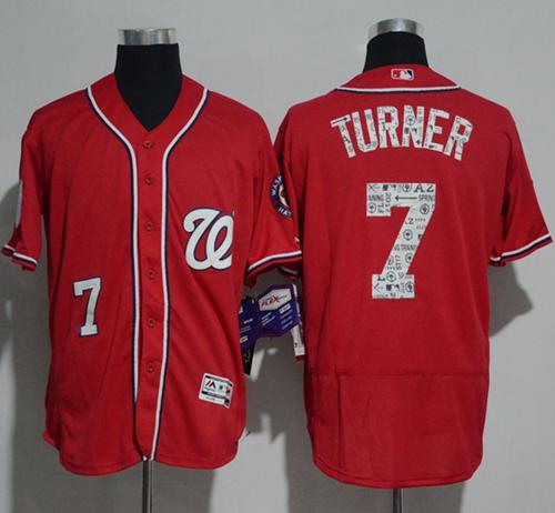 Nationals #7 Trea Turner Red 2017 Spring Training Cool Base Stitched MLB Jersey Nationals #7 Trea Turner Red 2017 Spring Training Cool Base Stitched MLB Jersey
