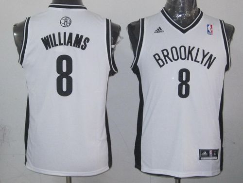 Nets #8 Deron Williams White Stitched Youth NBA Jersey Nets #8 Deron Williams White Stitched Youth NBA Jersey
