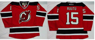 New Jersey Devils #15 Tuomo Ruutu Red Home Stitched NHL Jersey New Jersey Devils #15 Tuomo Ruutu Red Home Stitched NHL Jersey