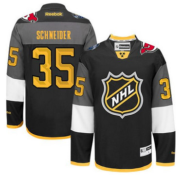 New Jersey Devils #35 Cory Schneider Black 2016 All Star Stitched NHL Jersey