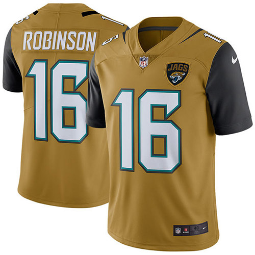 Nike #16 Denard Robinson Elite Gold Rush Men's Jacksonville Jagua Nike #16 Denard Robinson Elite Gold Rush Men's Jacksonville Jagua