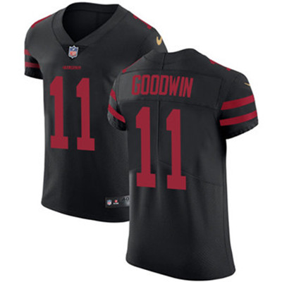 Nike 49ers #11 Marquise Goodwin Black Alternate Men's Stitched NFL Vapor Untouchable Elite Jersey Nike 49ers #11 Marquise Goodwin Black Alternate Men's Stitched NFL Vapor Untouchable Elite Jersey