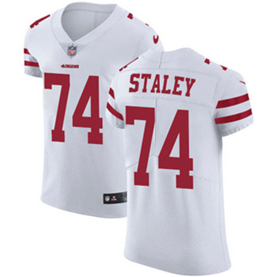 Nike 49ers #74 Joe Staley White Men's Stitched NFL Vapor Untouchable Elite Jersey Nike 49ers #74 Joe Staley White Men's Stitched NFL Vapor Untouchable Elite Jersey