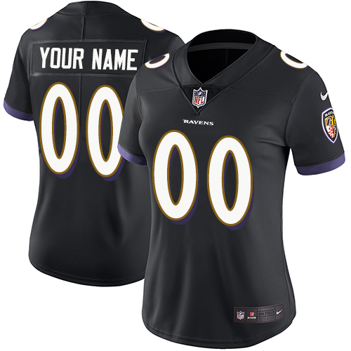 Nike Baltimore Ravens Elite Black Alternate Women's Jersey NFL Vapor Untouchable Customized jerseys Nike Baltimore Ravens Elite Black Alternate Women's Jersey NFL Vapor Untouchable Customized jerseys