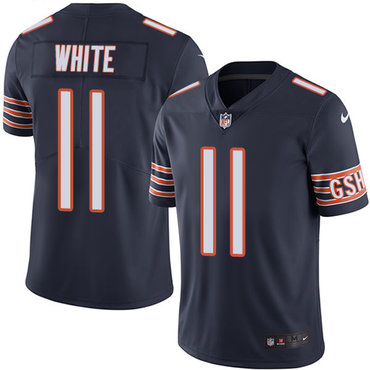 Nike Bears #11 Kevin White Navy Blue Youth Stitched NFL Limited Rush Jersey
