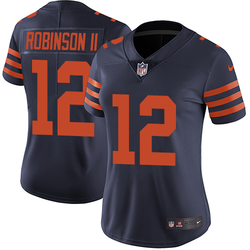 Nike Bears #12 Allen Robinson II Navy Blue Alternate Women's Stitched NFL Vapor Untouchable Limited Jersey Nike Bears #12 Allen Robinson II Navy Blue Alternate Women's Stitched NFL Vapor Untouchable Limited Jersey