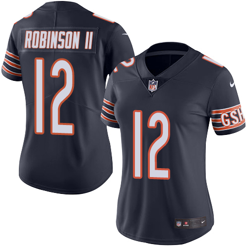 Nike Bears #12 Allen Robinson II Navy Blue Team Color Women's Stitched NFL Vapor Untouchable Limited Jersey Nike Bears #12 Allen Robinson II Navy Blue Team Color Women's Stitched NFL Vapor Untouchable Limited Jersey
