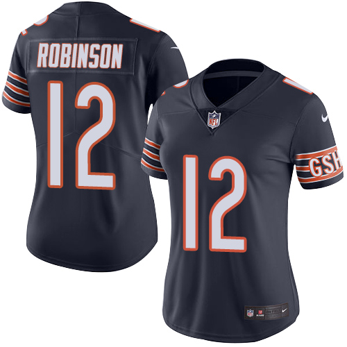 Nike Bears #12 Allen Robinson Navy Blue Team Color Women's Stitched NFL Vapor Untouchable Limited Jersey Nike Bears #12 Allen Robinson Navy Blue Team Color Women's Stitched NFL Vapor Untouchable Limited Jersey