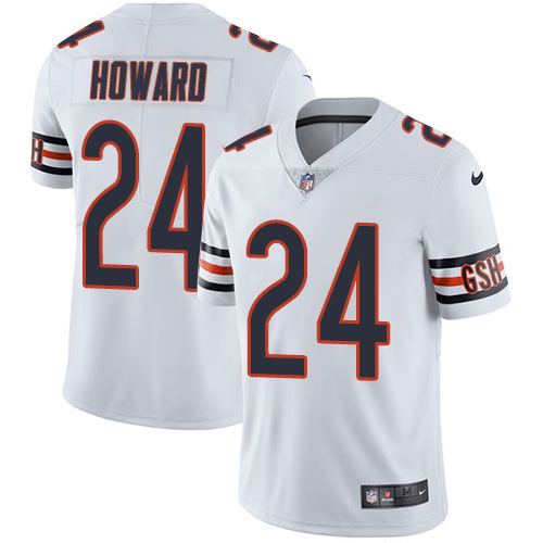 Nike Bears #24 Jordan Howard White Men's Stitched NFL Vapor Untouchable Limited Jersey Nike Bears #24 Jordan Howard White Men's Stitched NFL Vapor Untouchable Limited Jersey