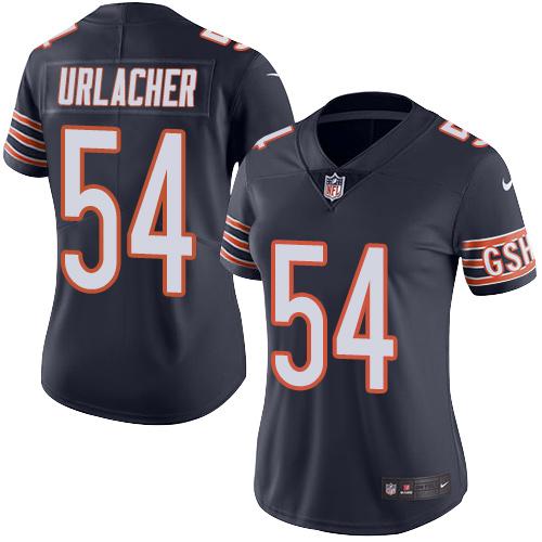 Nike Bears #54 Brian Urlacher Navy Blue Women's Stitched NFL Limited Rush Jersey Nike Bears #54 Brian Urlacher Navy Blue Women's Stitched NFL Limited Rush Jersey