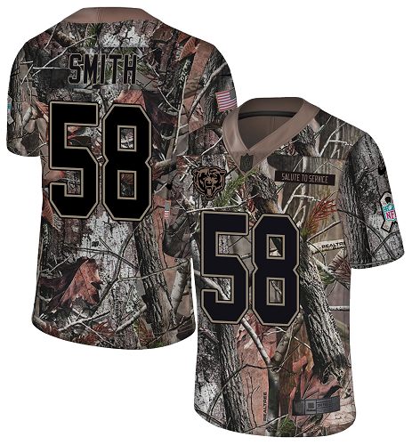 Nike Bears #58 Roquan Smith Camo Youth Stitched NFL Limited Rush Realtree Jersey Nike Bears #58 Roquan Smith Camo Youth Stitched NFL Limited Rush Realtree Jersey