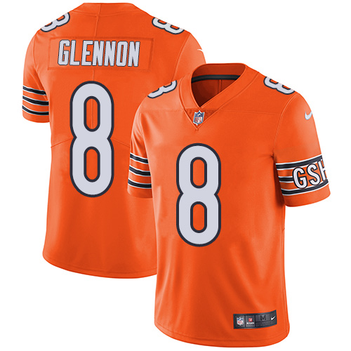Nike Bears #8 Mike Glennon Orange Men's Stitched NFL Limited Rush Jersey Nike Bears #8 Mike Glennon Orange Men's Stitched NFL Limited Rush Jersey