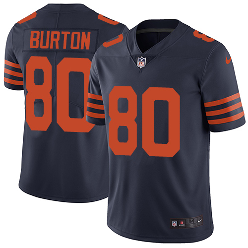 Nike Bears #80 Trey Burton Navy Blue Alternate Men's Stitched NFL Vapor Untouchable Limited Jersey Nike Bears #80 Trey Burton Navy Blue Alternate Men's Stitched NFL Vapor Untouchable Limited Jersey