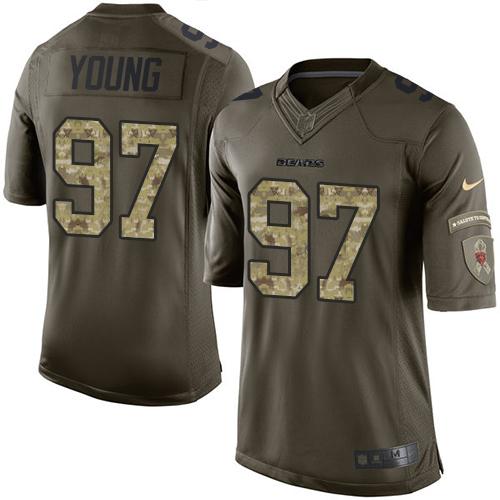 Nike Bears #97 Willie Young Green Men's Stitched NFL Limited Salute to Service Jersey Nike Bears #97 Willie Young Green Men's Stitched NFL Limited Salute to Service Jersey