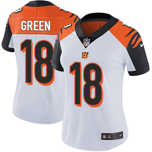 Nike Bengals #18 A.J. Green White Women's Stitched NFL Vapor Untouchable Limited Jersey Nike Bengals #18 A.J. Green White Women's Stitched NFL Vapor Untouchable Limited Jersey
