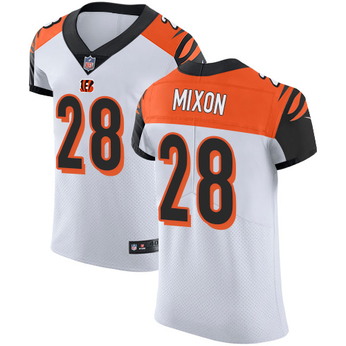 Nike Bengals #28 Joe Mixon White Men's Stitched NFL Vapor Untouchable Elite Jersey Nike Bengals #28 Joe Mixon White Men's Stitched NFL Vapor Untouchable Elite Jersey