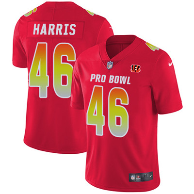 Nike Bengals #46 Clark Harris Red Youth Stitched NFL Limited AFC 2018 Pro Bowl Jersey Nike Bengals #46 Clark Harris Red Youth Stitched NFL Limited AFC 2018 Pro Bowl Jersey