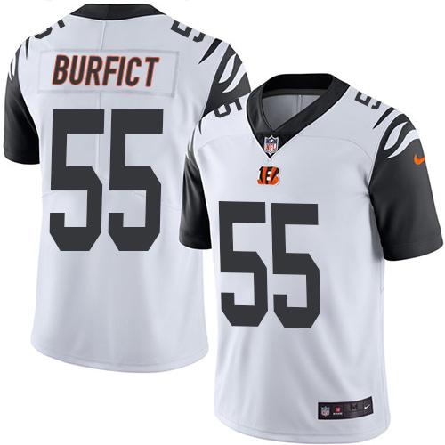 Nike Bengals #55 Vontaze Burfict White Youth Stitched NFL Limited Rush Jersey Nike Bengals #55 Vontaze Burfict White Youth Stitched NFL Limited Rush Jersey