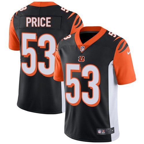 Nike Bengals 53 Billy Price Black Youth Vapor Untouchable Limited Jersey Nike Bengals 53 Billy Price Black Youth Vapor Untouchable Limited Jersey
