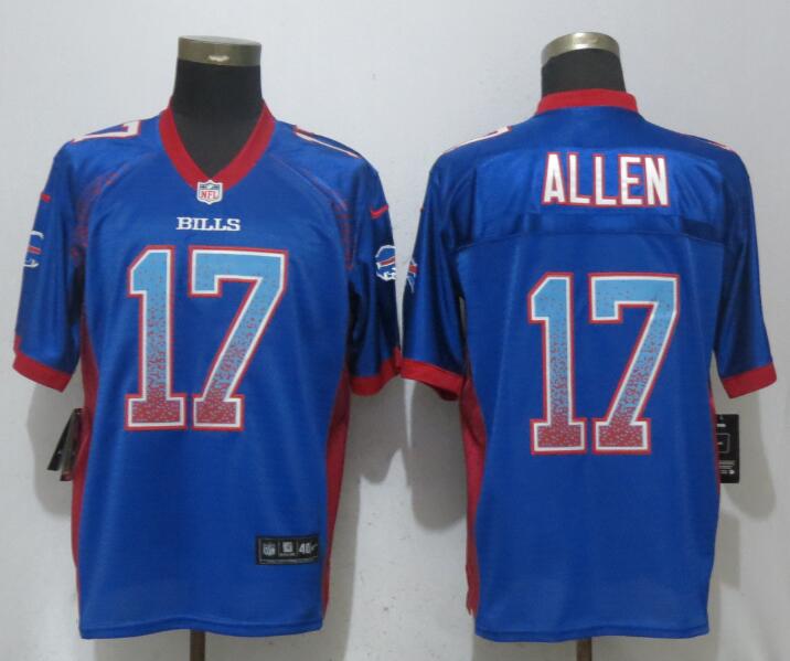 Nike Bills #17 Josh Allen Blue Drift Fashion Elite Jersey Nike Bills #17 Josh Allen Blue Drift Fashion Elite Jersey
