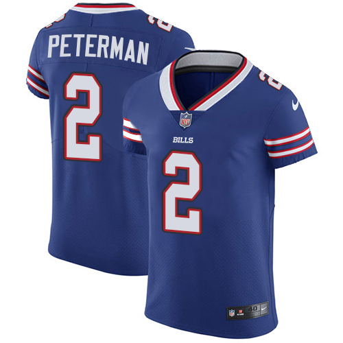 Nike Bills #2 Nathan Peterman Royal Blue Team Color Men's Stitched NFL Vapor Untouchable Elite Jersey Nike Bills #2 Nathan Peterman Royal Blue Team Color Men's Stitched NFL Vapor Untouchable Elite Jersey