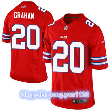 Nike Bills #20 Corey Graham Red Men's Stitched NFL Elite Rush Jersey